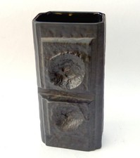 Rosenthal studio-linie Vase, Martin Freyer, schwarz Porcelaine Noire 70er, 18 cm