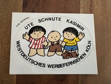 Aufkleber/Sticker aus den 80er Jahren WDR/Ute-Schnute-Kasimir