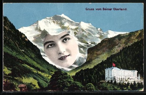 Gruss vom berner oberland - ak,