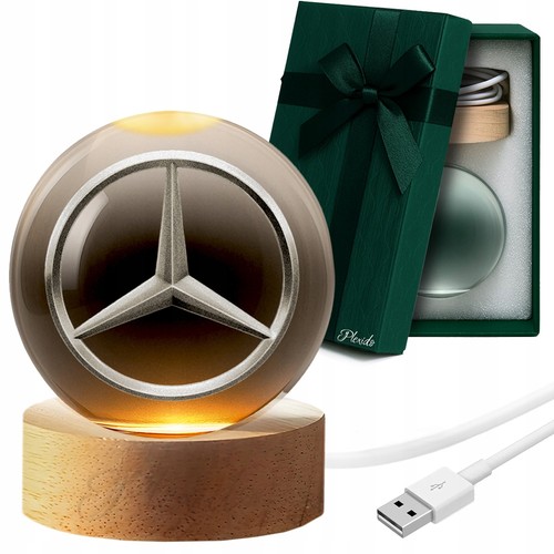 Mercedes kristallkugel - kristallkugel, 3d
