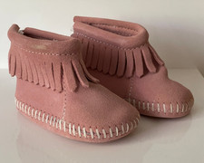 Minnetonka Baby Boots pink Gr.1 mit Klettverschluß