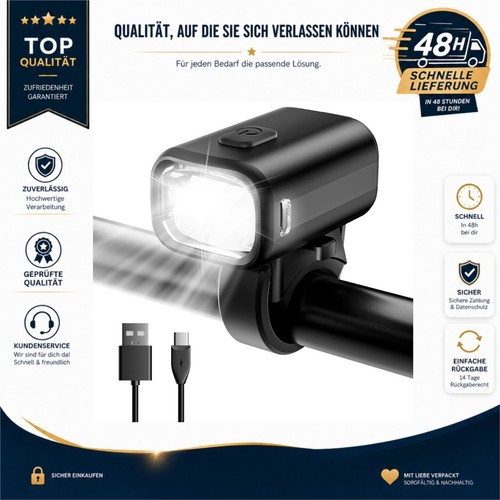 Led fahrradlicht vorne usb - led,