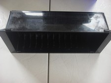 MC Musikcassetten Musikkassetten Aufbewahrungsbox Box Magazin schwarz 70er Jahre