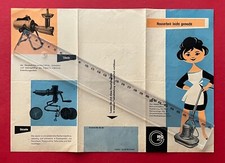 DDR Reklame Prospekt 1960 Komet Küchenmaschine, Mixette, Vitaquell    ( F22954