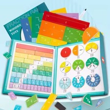 Rainbow Fraction Puzzle – Mathe Lernspielzeug mit Bruch-Fliesen für Kinder, CPC