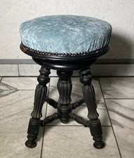 Antiker Napoleon III Period Klavier Hocker drehbar original antik dekorativ