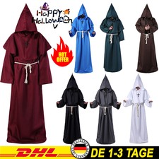 Mönch Kostüms Mönchskutte Karneval Geistlicher Priester Umhang Hoodies Halloween