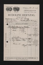 BERLIN, Rechnung 1913, Rudolph