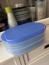  Tupperware Frische Kabinett 3x 700ml  Aufschnitt Cool Stapelbox
