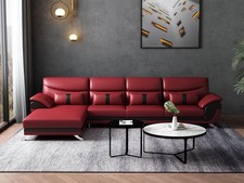 Design Wohnzimmer Lederpolster