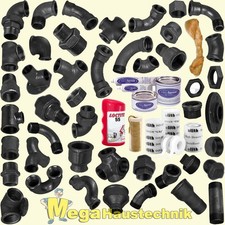 Temperguss Fittings schwarz