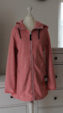 ❤️ Icepeak lange Jacke Weste Strickjacke rosa Gr. M Damen Kapuze