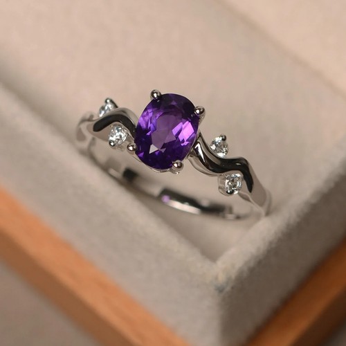 Lila amethyst ring - amethyst,