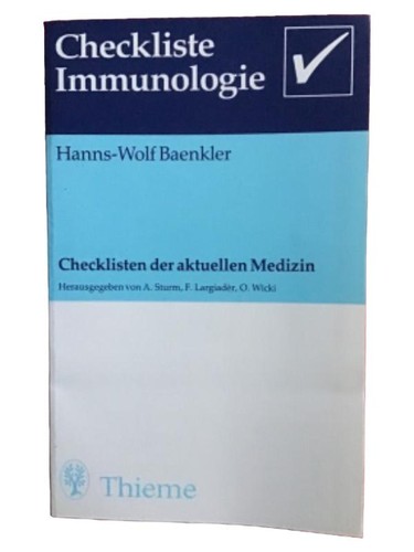 Checkliste immunologie - checkliste,