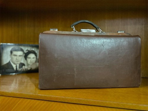 Vintage braune arzttasche - vintage,