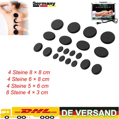 Hot stone massage set groß - stone,
