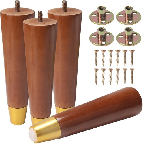 Holz möbelbeine 20cm 4er set - holz,