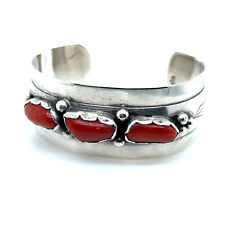 Armreif Indianerschmuck, Rote Steine, S925, Armspange, Navajo (0016)