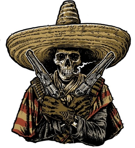 Aufkleber bandit totenkopf - aufkleber,