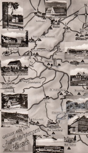 23228 landkarte map grüsse - ak,