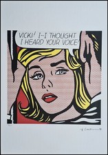 ROY LICHTENSTEIN * Vicki! * 50 x 35 cm * signed lithograph * limited # xx/150