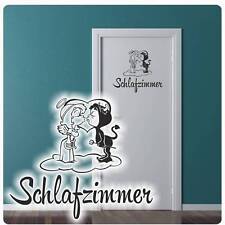 Engel & Teufel Engelchen Teufelchen Schlafzimmer Tür Aufkleber Wandtattoo T148 
