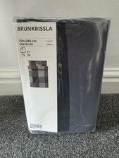 Ikea Doppelbett Bettwäscheset Brunkrissla Set Nagelneu Originalverpackt 100% Baumwolle Neu