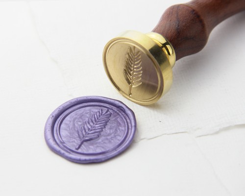 Siegelstempel palmblatt - siegelstempel,