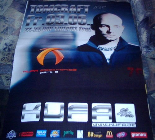 Konzert poster plakat tomcraft - konzert,