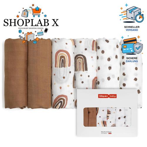 Musselintücher baby 6er pack - musselintücher,