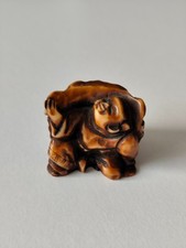 Mönch mit Maske, Netsuke 