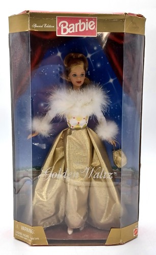 1998 golden waltz barbie puppe - golden,