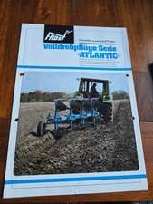 GERHARD FROST Drehpflüge Atlantic Traktor Schlepper Prospekt Brochure d