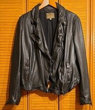 * MUUBAA * Echt Lederjacke Gr. 42  schwarz wie NEU
