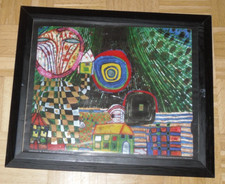 Kunstdruck bild hundertwasser - ,