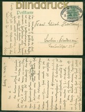 dt. Reich Postkarte Bahnpost Dirschau - Eydtkuhnen 1914 nach Berlin (51276)