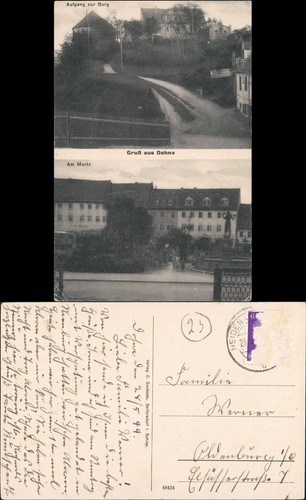 Ansichtskarte dohna bild - dohna, 2