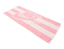 Nike Club Pool Handtuch Sport Rosa Weiß Baumwolle Fitness Lauf Handtücher HF9...