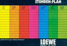 Stundenplan LOEWE Radio TV HI-FI, Berlin, Fernseher CP 42, Loewe... - 10848032