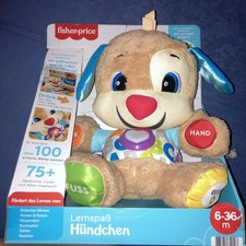 Fisher-Price Lernspaß-Hündchen Sprechendes Kuscheltier mit Musik Teddybär NEU 
