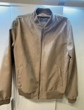 Primark Herren Wildleder Optik Bomberjacke Gr. M Gebraucht Guter Zustand