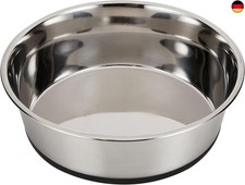 Kerbl Hundenapf Edelstahl, Hundefressnapf Wassernapf, rutschfest, 2800 ml