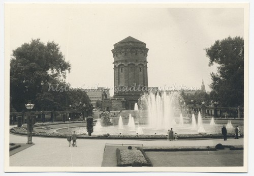 Mannheim 1957 wasserturm vor - mannheim,