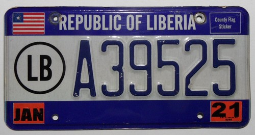Nummernschild aus republic - republic, of