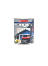 Wetterschutzfarbe 2,5 l Anthrazitgrau ca. 25 m² Holzfarbe Innen Außen Wilckens