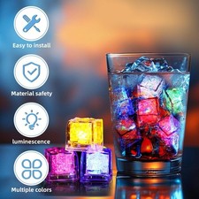 12X LED Eiswürfel Lichter