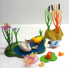 Schwan Enten Frosch Teich