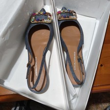 Chanel Schuhe Rafia Blau