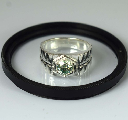 Grün diamant solitaire - grün, 2.82