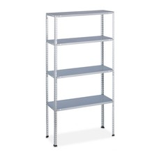Schwerlastregal Metallregal Werkstattregal 4 Ebenen verzinkt Lagerregal 4 Böden